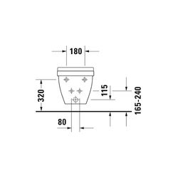 Duravit Starck 3 Wandbidet 540x365x335mm Weiß Hochglanz, WonderGliss, 1 HL, HLB, Ü... DURAVIT-22801500001 4021534630972 (Abb. 1)