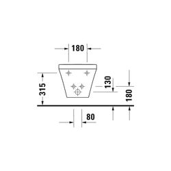 Duravit DuraStyle Wandbidet 540x370x325mm Weiß Hochglanz, WonderGliss, 1 HL, HLB, ... DURAVIT-22871500001 4021534952838 (Abb. 1)