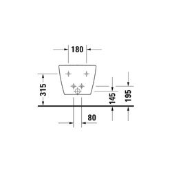 Duravit ME by Starck Wandbidet 480x370x290mm, Weiß Seidenmatt, 1 HL, HLB, Überlauf,... DURAVIT-2290153200 4053424892689 (Abb. 1)