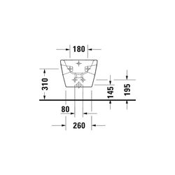 Duravit D-Neo Wandbidet 540x360x400mm, Weiß Hochglanz, mit HLB, 1 HL, mit Überlauf... DURAVIT-2295150000 4063382017246 (Abb. 1)