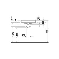 Duravit Happy D.2 Plus Aufsatzbecken 600mm, Weiß Hochglanz, WonderGliss, Rechtecki... DURAVIT-23156000001 4021534843495 (Abb. 1)
