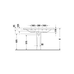 Duravit DuraStyle Waschtisch 480x1200x170mm, Weiß Hochglanz, Rechteckig, 1 Waschpla... DURAVIT-2320120000 4021534904325 (Abb. 1)