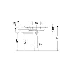 Duravit DuraStyle Waschtisch 480x800x170mm, Weiß Hochglanz, Rechteckig, 1 Waschplat... DURAVIT-2320800000 4021534850721 (Abb. 1)