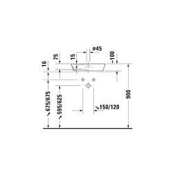 Duravit Cape Cod Aufsatzbecken 480mm, Weiß Hochglanz, DuraCeram, rund, ohne Überlau... DURAVIT-2328480000 4021534955341 (Abb. 1)