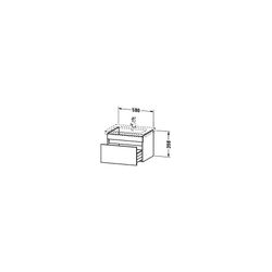 Duravit DuraStyle Waschtischunterbau wandh. 448x580x398mm Mattweiß, Dekor/Korpus B... DURAVIT-DS638001843 4021534916236 (Abb. 1)