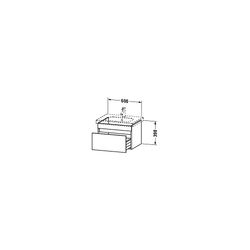 Duravit DuraStyle Waschtischunterbau wandh. 453x600x398mm Graphit Matt, Dekor/Korp... DURAVIT-DS638304943 4053424313009 (Abb. 1)