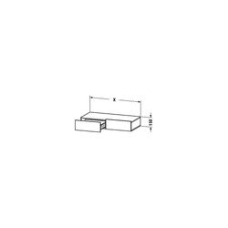 Duravit DuraStyle Schubkastenablage 440x1000x182mm, 2 Schubkästen, mit Konsolenpla... DURAVIT-DS827009191 4053424342467 (Abb. 1)