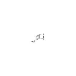 Duravit Universal Konsolenträger 455x42x200mm, Chrom Hochglanz, Stahl für DuraStyl... DURAVIT-UV991700000 4053424035338 (Abb. 1)
