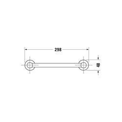 Duravit D-Code Wannengriff 98x284x34mm, Chrom... DURAVIT-0099141000 4021534576577 (Abb. 1)
