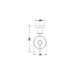 Duravit D-Code Seifenspender 145x69x220mm, Chrom/Mattweiß, Glas/Messing, Schraubbef... DURAVIT-0099161000 4021534576591 (Abb. 1)