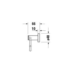 Duravit D-Code Toilettenpapierhalter, Papierrollenhalter 165x165x99mm, Chrom, Schra... DURAVIT-0099261000 4021534636233 (Abb. 1)