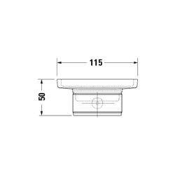 Duravit Karree Seifenschale 115x122x50mm, Chrom/Mattweiß, Messing/Glas, wandhängend... DURAVIT-0099521000 4021534901096 (Abb. 1)
