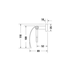 Duravit Karree Toilettenpapierhalter, Papierrollenhalter 138x138x115mm, Chrom... DURAVIT-0099551000 4021534901119 (Abb. 1)