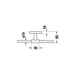 Duravit Karree Handtuchring 200x58x142mm, Chrom... DURAVIT-0099611000 4021534901218 (Abb. 1)