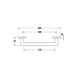 Duravit Karree Wannengriff 368x75x35mm, Chrom... DURAVIT-0099631000 4021534901188 (Abb. 1)