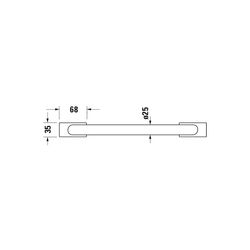 Duravit Karree Wannengriff 368x75x35mm, Chrom... DURAVIT-0099631000 4021534901188 (Abb. 1)