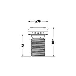 Duravit Geruchsverschluss inklusive Key-Ring für Urinal 280830, Ersatzteil Ablaufga... DURAVIT-1003840000 4021534937736 (Abb. 1)
