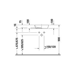 Duravit Cape Cod Aufsatzbecken 430mm, Weiß Hochglanz, DuraCeram, Quadratisch, ohne ... DURAVIT-2340430000 4053424587561 (Abb. 1)