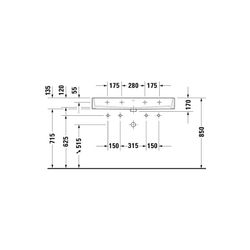Duravit Vero Air Waschtisch 470x1000x170mm wh Weiß Hochglanz, Rechteckig, WonderGl... DURAVIT-23501000001 4053424115276 (Abb. 1)