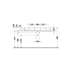 Duravit Vero Air Waschtisch 470x1200x165mm wh Weiß Hochglanz, Rechteckig, WonderGl... DURAVIT-23501200271 4053424121291 (Abb. 1)
