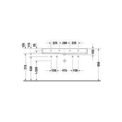 Duravit Vero Air Waschtisch 470x1200x165mm wh Weiß Hochglanz, Rechteckig, WonderGl... DURAVIT-23501200271 4053424121291 (Abb. 1)