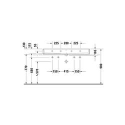 Duravit Vero Air Waschtisch 470x1200x165mm wh Weiß Hochglanz, Rechteckig, WonderGl... DURAVIT-23501200271 4053424121291 (Abb. 1)