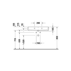 Duravit Vero Air Waschtisch 470x800x165mm wandhäng., Weiß Hochglanz, Rechteckig, 1 ... DURAVIT-2350800000 4053424120911 (Abb. 1)