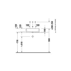 Duravit Vero Air Aufsatzbecken 500mm, Weiß Hochglanz, WonderGliss, Rechteckig, ohn... DURAVIT-23515000001 4053424471150 (Abb. 1)