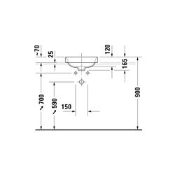 Duravit Happy D.2 Plus Aufsatzbecken 400mm, Anthrazit Matt, WonderGliss, Quadratis... DURAVIT-23594013001 4053424896762 (Abb. 1)