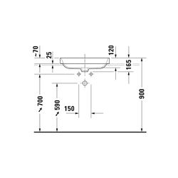 Duravit Happy D.2 Plus Aufsatzbecken 600mm, Anthrazit Matt, Rechteckig, ohne Überla... DURAVIT-2359601300 4053424702247 (Abb. 1)