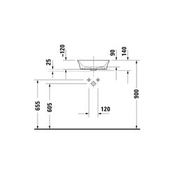 Duravit White Tulip Aufsatzbecken 430mm, Weiß Hochglanz, WonderGliss, DuraCeram, r... DURAVIT-23624300791 4063382135193 (Abb. 1)