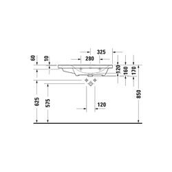 Duravit D-Neo Waschtisch 480x800x160mm, Weiß Hochglanz, Rechteckig, 1 Waschplatz R,... DURAVIT-2370800060 4063382016867 (Abb. 1)