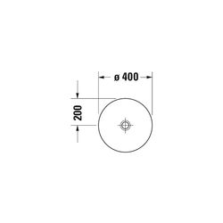 Duravit D-Neo Aufsatzbecken 400mm, Weiß Hochglanz, rund, ohne Überlauf und HLB... DURAVIT-2371400070 4063382136015 (Abb. 1)