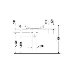 Duravit D-Neo Aufsatzbecken 600mm, Weiß Hochglanz, HalbOval, ohne Überlauf und HLB... DURAVIT-2372600070 4063382136022 (Abb. 1)