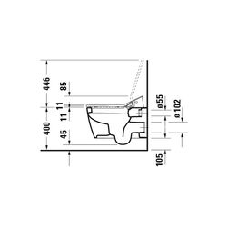 Duravit SensoWash Slim Dusch-WC 539x373mm, Weiß, Absenkautomatik, Fernbedienun... DURAVIT-611000002304300 4053424688756 (Abb. 1)