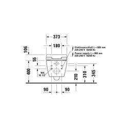 Duravit SensoWash Slim Dusch-WC 539x373mm, Weiß, Absenkautomatik, Fernbedienun... DURAVIT-611000002304300 4053424688756 (Abb. 1)