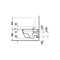 Duravit SensoWash Slim Dusch-WC 539x373mm, Weiß, Absenkautomatik, Fernbedienun... DURAVIT-611000002304300 4053424688756 (Abb. 1)