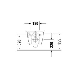 Duravit Darling New Wand-WC 540x365x345mm, Weiß Hochglanz, 4,5l, Tiefspüler, geschl... DURAVIT-2545090000 4021534606489 (Abb. 1)