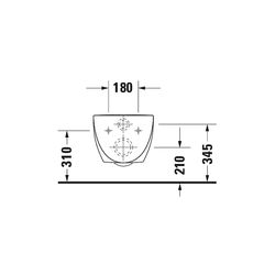 Duravit Architec Wand-WC 575x365x310mm, Weiß Hochglanz, 4,5l, Tiefspüler, geschloss... DURAVIT-2546090064 4021534836329 (Abb. 1)