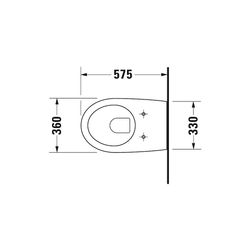 Duravit Architec Wand-WC 575x365x310mm, Weiß Hochglanz, 4,5l, Tiefspüler, geschloss... DURAVIT-2546090064 4021534836329 (Abb. 1)