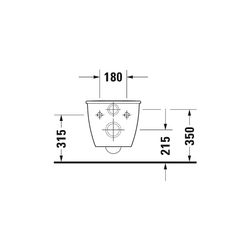 Duravit Darling New Wand-WC 485x365x345mm, Weiß Hochglanz, 4,5l, WonderGliss, Tief... DURAVIT-25490900001 4021534812354 (Abb. 1)
