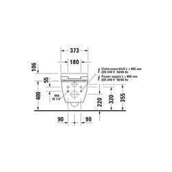 Duravit SensoWash Slim Dusch-WC 539x373mm, Weiß, Absenkautomatik, Fernbedienun... DURAVIT-611000002304300 4053424688756 (Abb. 1)