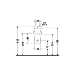 Duravit DuraStyle Urinal 340x300x560mm Weiß Hochglanz WonderGliss, geschlossen, Ab... DURAVIT-28043000001 4021534863806 (Abb. 1)