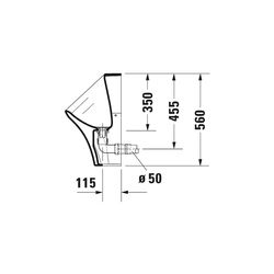 Duravit Wasserloses Urinal DuraStyle 340x300x560mm, Weiß Hochglanz, mit Befestigung... DURAVIT-2808300000 4021534870927 (Abb. 1)