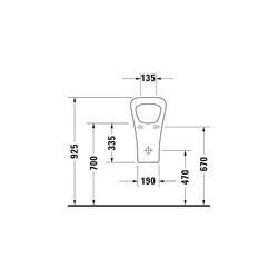 Duravit Wasserloses Urinal DuraStyle 340x300x560mm, Weiß Hochglanz, mit Befestigung... DURAVIT-2808300000 4021534870927 (Abb. 1)