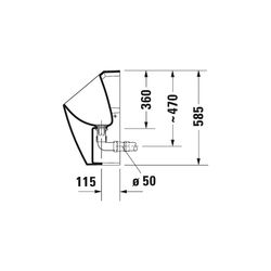 Duravit Wasserloses Urinal ME by Starck 355x300x585mm Weiß Hochglanz, HygieneGlaze,... DURAVIT-2814302000 4053424052816 (Abb. 1)