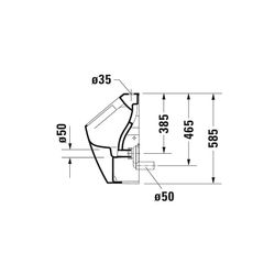 Duravit ME by Starck Urinal 350x300x585mm Weiß Hochglanz Rimless, Absauger, senkrec... DURAVIT-2815300000 4053424056173 (Abb. 1)