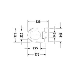 Duravit SensoWash Slim Dusch-WC 539x373mm, Weiß, Absenkautomatik, Fernbedienun... DURAVIT-611000002304300 4053424688756 (Abb. 1)