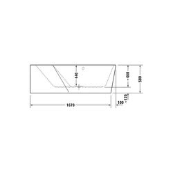 Duravit Paiova Badewanne 5 460x1300x1770mm, 205l, Weiß glänzend, Fünfeck, Ecke... DURAVIT-700394000000000 4021534992698 (Abb. 1)