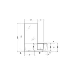 Duravit Shower and Bath Badewanne510x750x1700mm, 285l, Mattweiß, Rechteckig, N... DURAVIT-700454000000000 4053424917481 (Abb. 1)